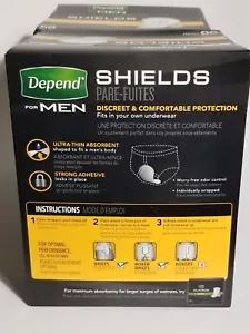 Escudos Depend para hombre protección contra la incontinencia de absorción de luz goteos y regates - Imagen 1 de 3