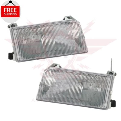 New Front Headlight Left Right Fits 1992 - 1997 Ford F-150 F-250 F-350 Bronco Foto 1 de 4