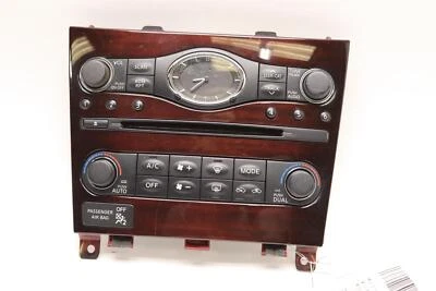 Radio de tablero Infiniti G37 2010-2013 CD reloj y panel de temperatura climática OEM Foto 1 de 4