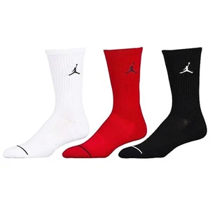 Nike Jordan Jumpman Dri-Fit Crew Socks 3 Pack Multi SX5545-011 - NWT - Picture 1 of 3