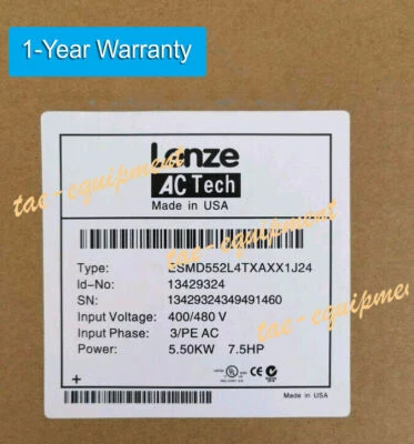NUEVO INVERSOR LENZE ESMD552L4TXA GENUINO ESMD552L4TXA ENVÍO RÁPIDO- Foto 1 de 4