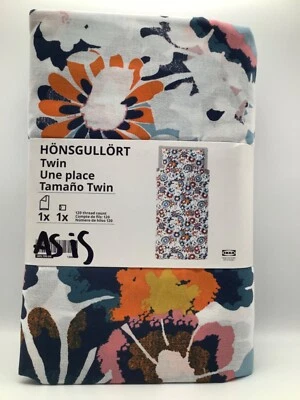 Ikea HONSGULLORT Twin Duvet cover and pillowcase multicolor/floral - NEW - Image 1 of 3