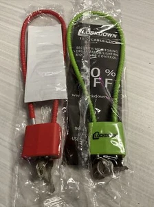Lot Of 2 Brand New Cable Gun Locks Cable 15” Length Most Handguns Shotgun Rifle - Picture 1 of 9