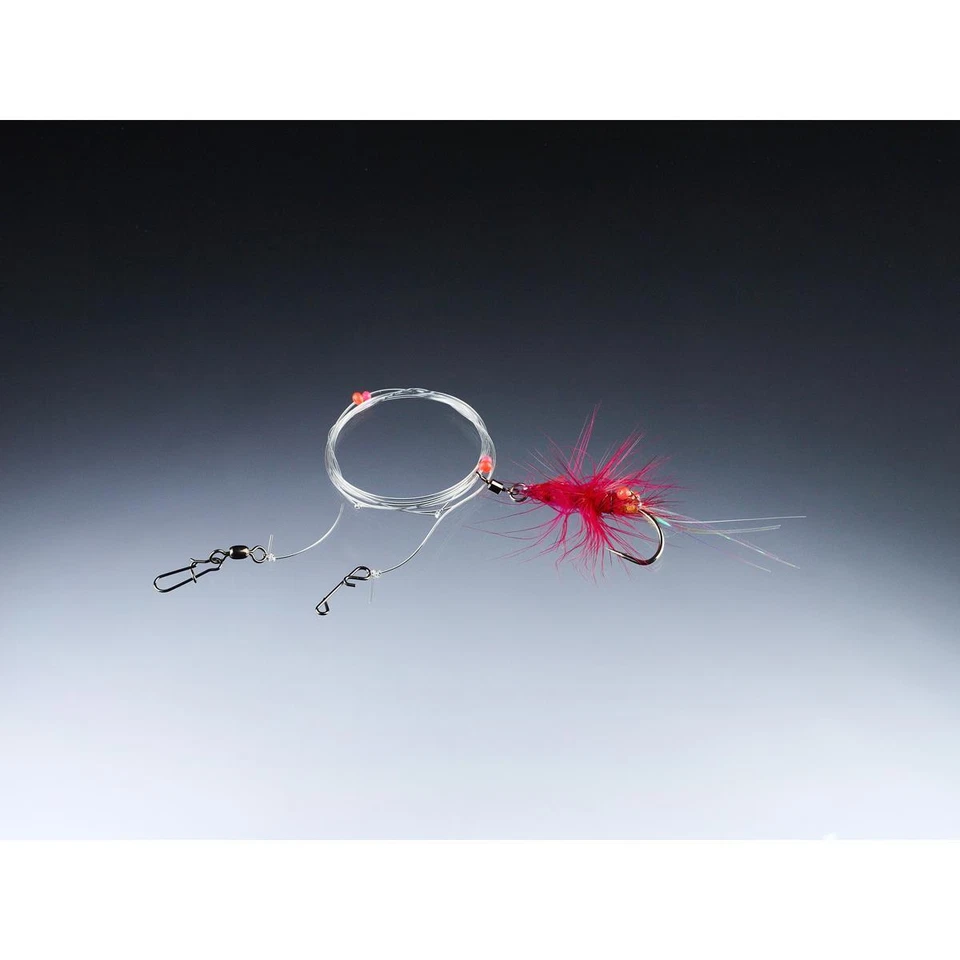 Balzer Sliding-Pilksystem mit No Knot Verbinder Dorsch Fly Rig Pink Haken: 1/0 L - Bild 1 von 1