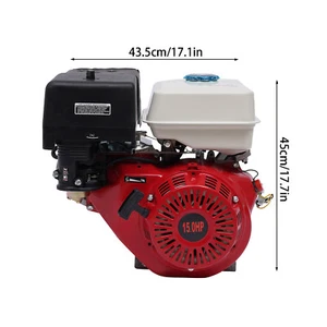Engine OHV Horizontal Gas Engine Recoil Start Go Kart Motor 4 Stroke 420CC 15HP - Picture 1 of 19
