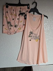 COMFY SOFT JOYSPUN MONKEY 2-PIECE TANK TOP &  SHORTS PAJAMA  SET SZ 3X (22W-24W) - Picture 1 of 7