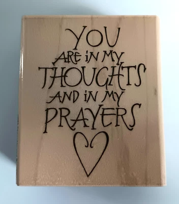 Stampendous! Thoughts & Prayers橡皮图章 — 第 1/4 张图片