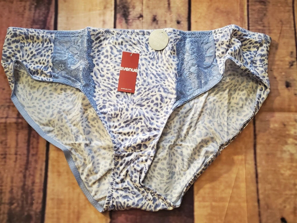 NUEVO CON ETIQUETAS - Avenue Body - Calzoncillo - 26/28 - Azul/Blanco - Nylon - Acentos de encaje Foto 1 de 2