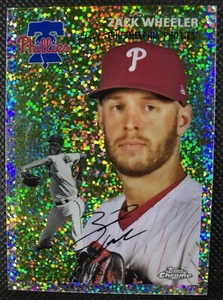2023 Topps cromo platino Zack Wheeler refractor de motas/150 #379 Phillies - Imagen 1 de 2