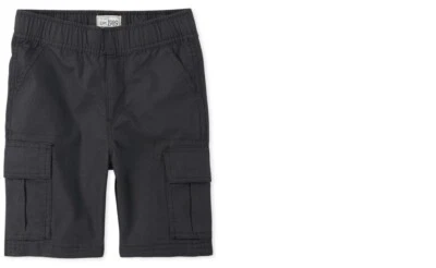 New Children's Place Boy's Black Cargo Uniform Shorts Size 14 NWT A3303 - Image 1 of 4