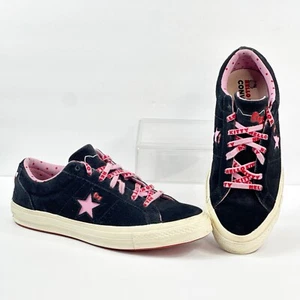 Converse Hello Kitty Sneaker Damen 12 Herren 10 x One Star schwarz pink Wildleder niedrig - Bild 1 von 15