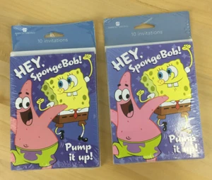 Spongebob Birthday Party Invitations 2 Packs 2005 NEW NOS American Greetings - Picture 1 of 2