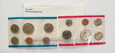 U.S. Mint - 1978 Uncirculated Coin Set. Pre Owned 12 Coin Set - Image 1 of 4