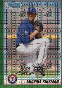 2010 Bowman Chrome Prospects Green X-Fractors #BCP143 Michael Kirkman