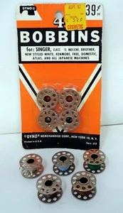 LOT: DYNO Metal Sewing Machine Holed Bobbins 9/Set (NEW) - Picture 1 of 2