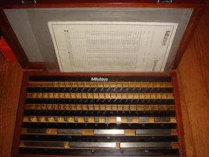 MITUTOYO 87 PC GAGE SET 516-947-02 - Picture 1 of 4