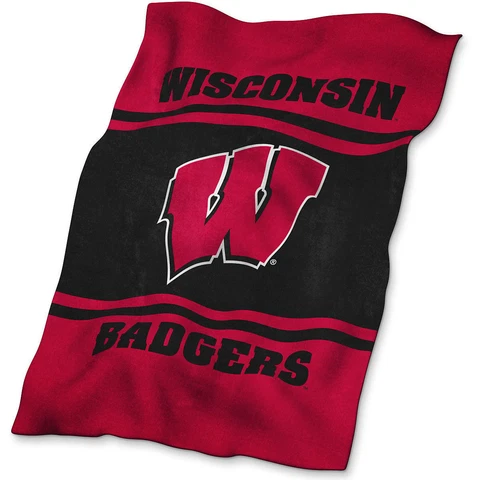 Wisconsin Badgers Ultra Soft Blanket 54 x 84 Cover