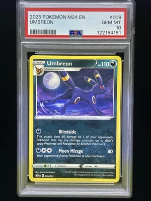 2025 POKEMON M24 EN-MCDONALD'S COLLECTION #009 UMBREON PSA 10 - Image 1 of 2