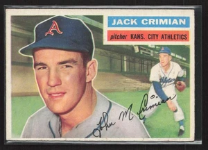 1956 Topps #319 Jack Crimian - EX/EX+ Set Break! RC - Picture 1 of 2