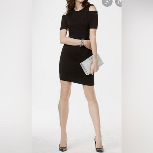 Abito Michael Kors classico nero spalle fredde taglia XS.
