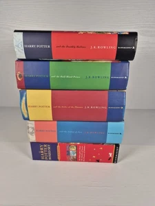 Harry Potter Book Set 1-7 Bloomsbury 4x Hardback 3x Paperback Complete Mixed Set - Imagen 1 de 24