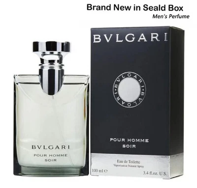 Bvlgari Pour Homme Soir 3,4 oz/100 ml Eau De Toilette Perfume Para Hombres Spray Foto 1 de 4