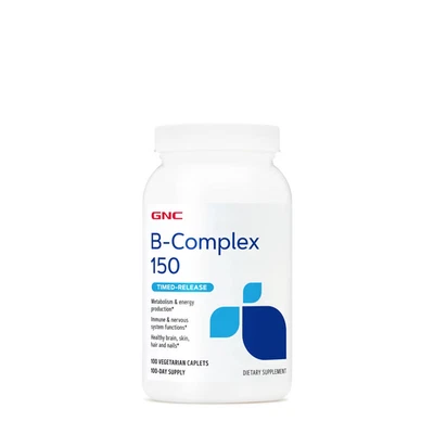 GNC Gluten-Free B-Complex 150 Timed-Release Dietary Supplement, 100 Caplets - Image 1 of 3