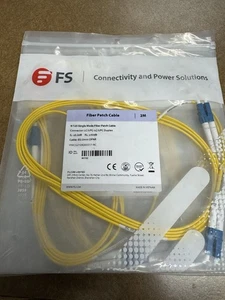 LC/UPC-LC/UPC DUPLEX, 9/125 Single Mode Fiber Patch Cable, 2M - Picture 1 of 2