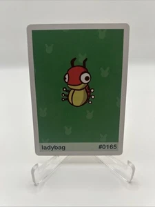 #0165 Ladybag - Ledyba - Pookiemoot Derpy Juego de arte personalizado Johto Gen 2 Pokemon - Imagen 1 de 2