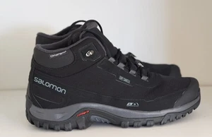 Salomon Men’s Shelter CS WP Winter Boots Black Contagrip Waterproof US 10 EU 44 - Picture 1 of 4