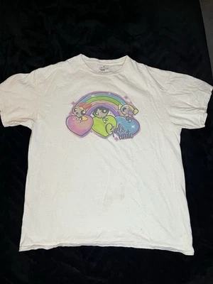 Vintage Powerpuff Girls “Girls Unite” Cartoon Network T Shirt Sized Large - Image 1 of 3