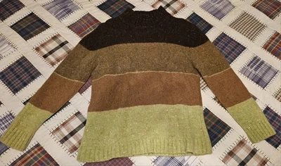 Suéter tejido de lana Sonoma Jeans Company para mujer tonos tierra talla grande  Foto 1 de 3