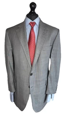 GIEVES & HAWKES SAVILE ROW LONDON LUXURY SUIT PLAIN GREY CLASSIC FIT 46x38x30 - Image 1 of 4