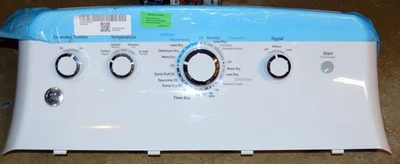 Panel de control GE secador de gas GTD42GASJ2WW con temporizador e interruptores Foto 1 de 3