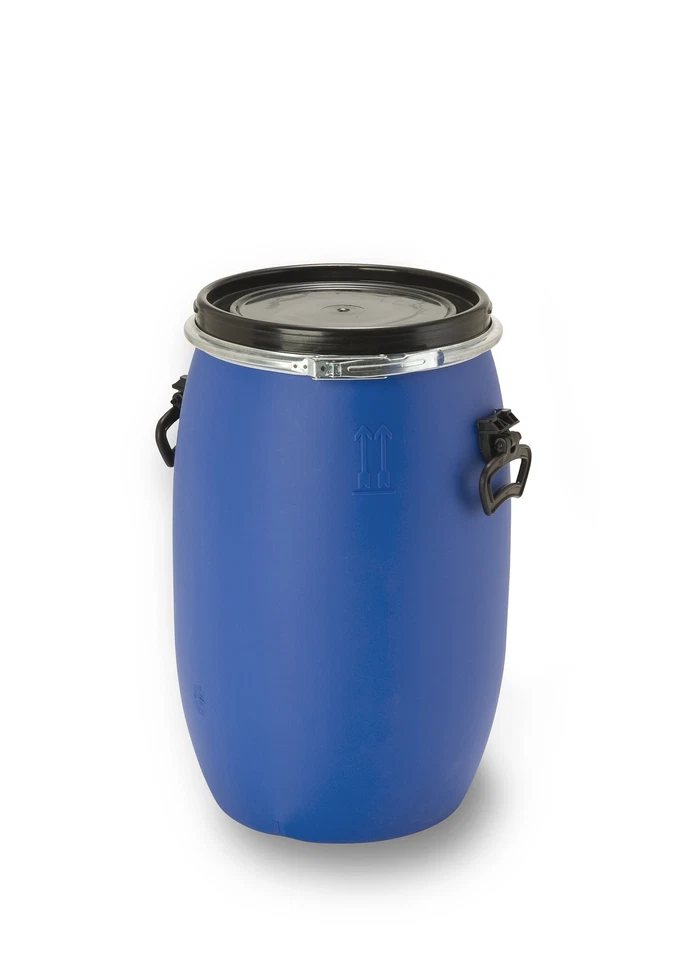 KANISTER-VERTRIEB 60 Liter Fass Weithalsfass Vorratsfass dicht verschließbar lebensmittelecht NEU.