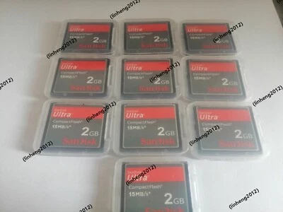 10PCS   SanDisk Ultra    2GB 15M/S CF Memory CARD compact flash card - Image 1 of 3