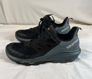 Salomon Outpulse GTX Trail Running Shoes Goretex Hiking Black Gray Womens Size 9 - Picture 1 of 24