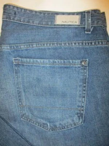 Pantalones de mezclilla azules de pierna recta Nautica para hombre talla 38 x 34 como nuevos - Imagen 1 de 5