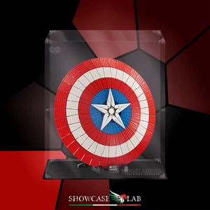 TECA IN PLEXIGLASS ACRILICO-SHOWCASE-PER SET LEGO 76262-LO SCUDO DI CAPTAIN AME - Imagen 1 de 3
