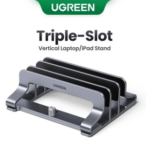 Soporte vertical para computadora portátil UGREEN triple disparo de aluminio plegable para Macbook - Imagen 1 de 10