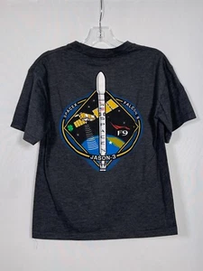 SPACEX F9 Falcon 9 Rocket JASON-3 USA Crew Neck Gray T-Shirt Kids SMALL - Picture 1 of 5