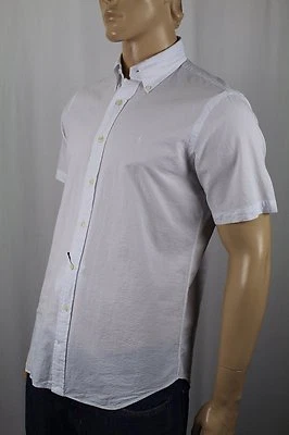 Ralph Lauren White Classic Short Sleeve Seersucker Dress Shirt White Pony NWT - Image 1 of 2
