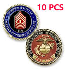 10PCS Semper Fidelis US Marine Corps Challenge Coin Master Gunnery Sergeant E9