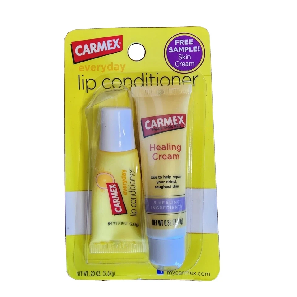 Nuevo acondicionador de labios diario CARMEX sin abrir y crema curativa tamaño de viaje Foto 1 de 2