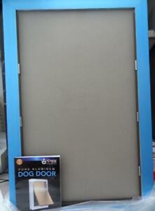 eXtreme Pure Aluminum DUAL Flap Dog Door - Door Mount - (X-Large)