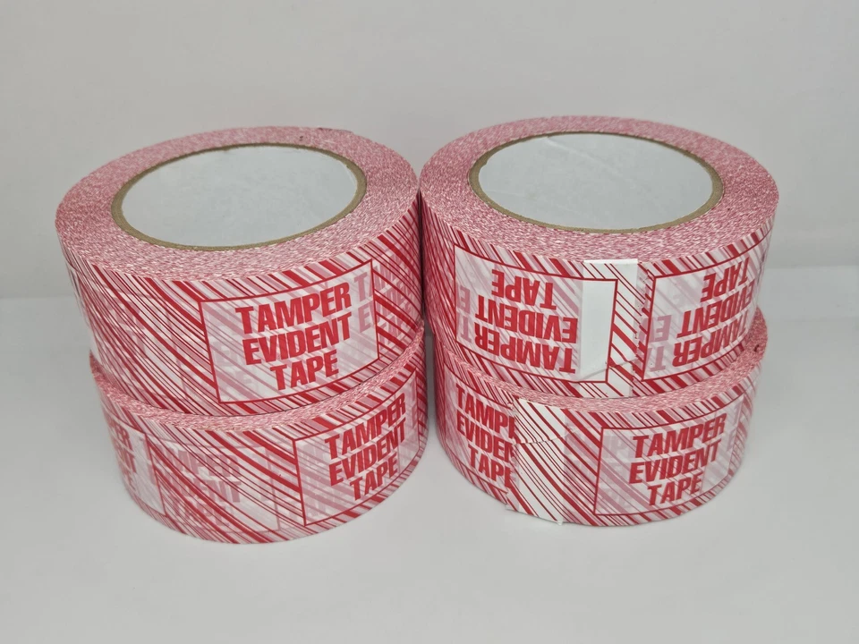 Tamper Evident Print Tape 2" x 110yds 2.5 Mil (LOT OF 4) - Image 1 of 1