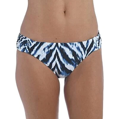 $62 La Blanca Standard Side Shirred Reversible Hipster Bikini Bottom 10 NWOT - Image 1 of 4