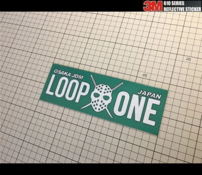 OSAKA JDM JAPAN LOOPONE  KANJO 大阪 Car Reflective Sticker #23 - Image 1 of 2