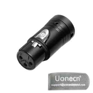 Conector hembra Uonecn XLR de bajo perfil de 3 pines, conectores XLR de bajo perfil extremo XLR - Imagen 1 de 7