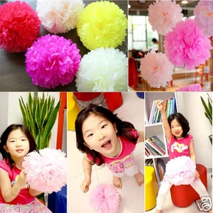Event decoration tissue paper poms party wedding baby living room pompoms flower - Picture 1 of 11